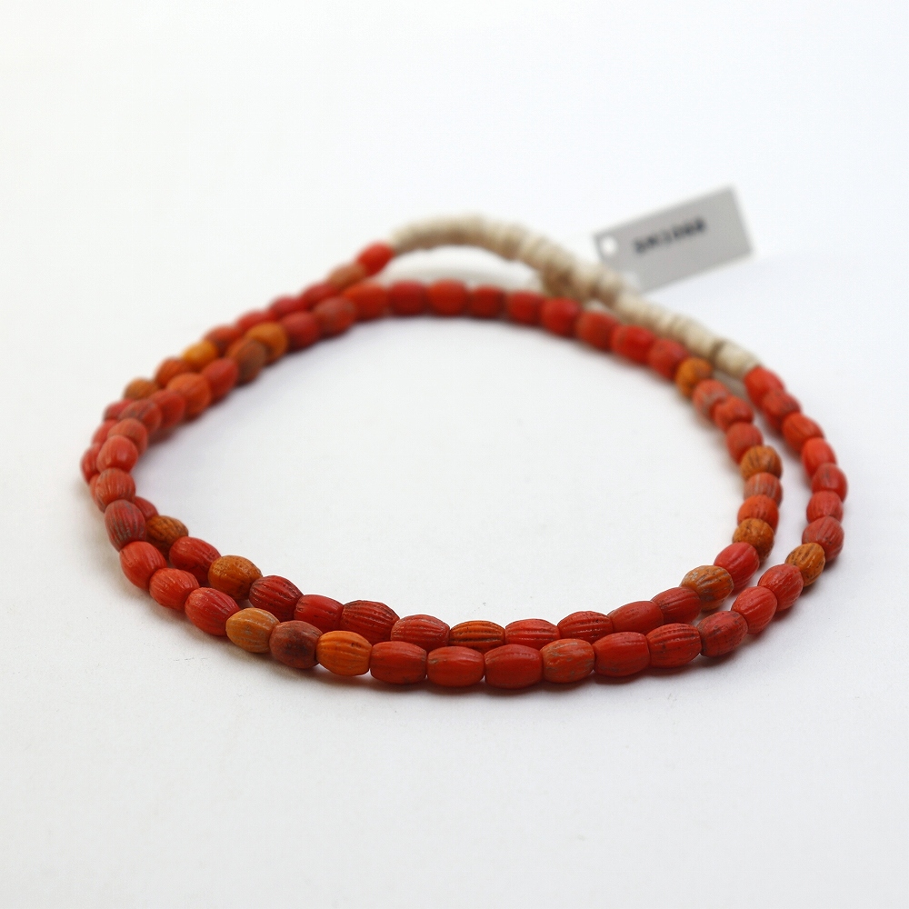 MASSINA赤ビーズ 一点物