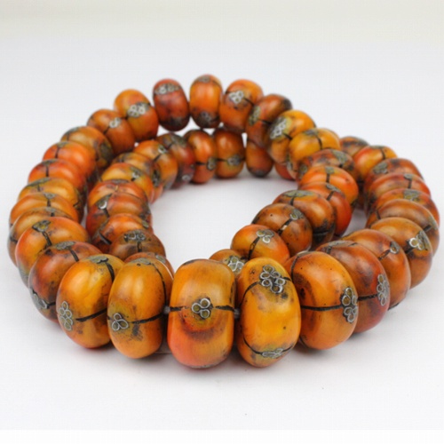 トゥアレグ修理済アンバー(トンブクトゥー)51PCS 1連 一点物