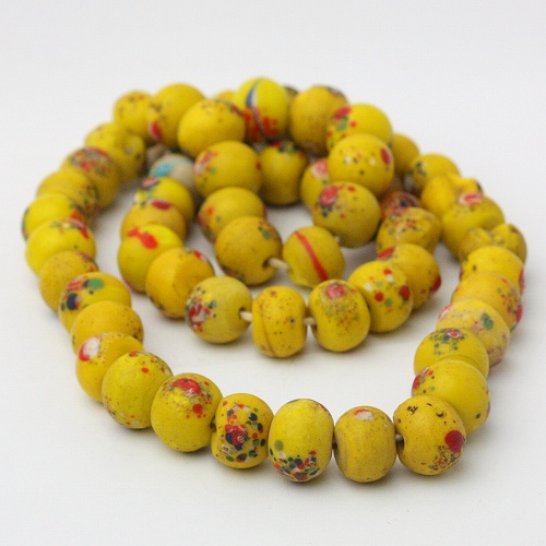 黄色玉ビーズ 一点物