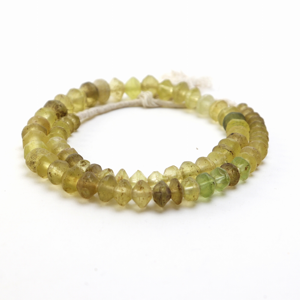 そろばん玉 古 長 黄