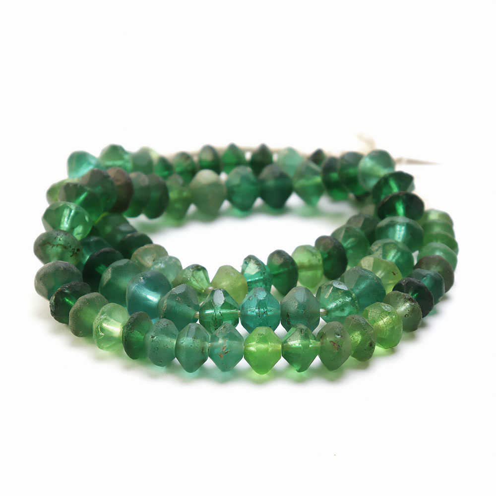 そろばん玉 古 長  緑