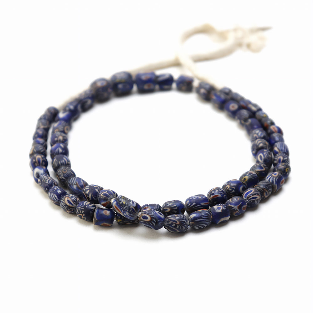 ドゴンビーズ小 青 模様入