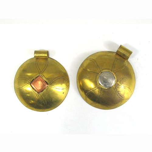 真鍮円盤ペンダントヘッド 小