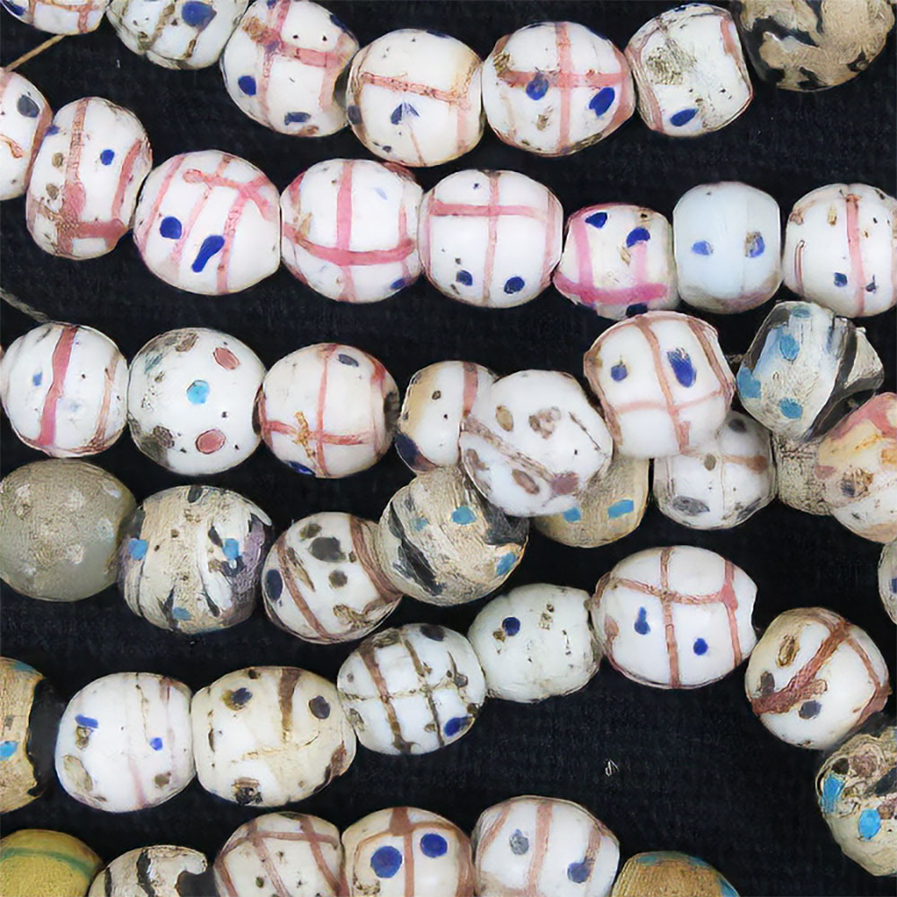 シダモ透明点ビーズ ばら 一点物