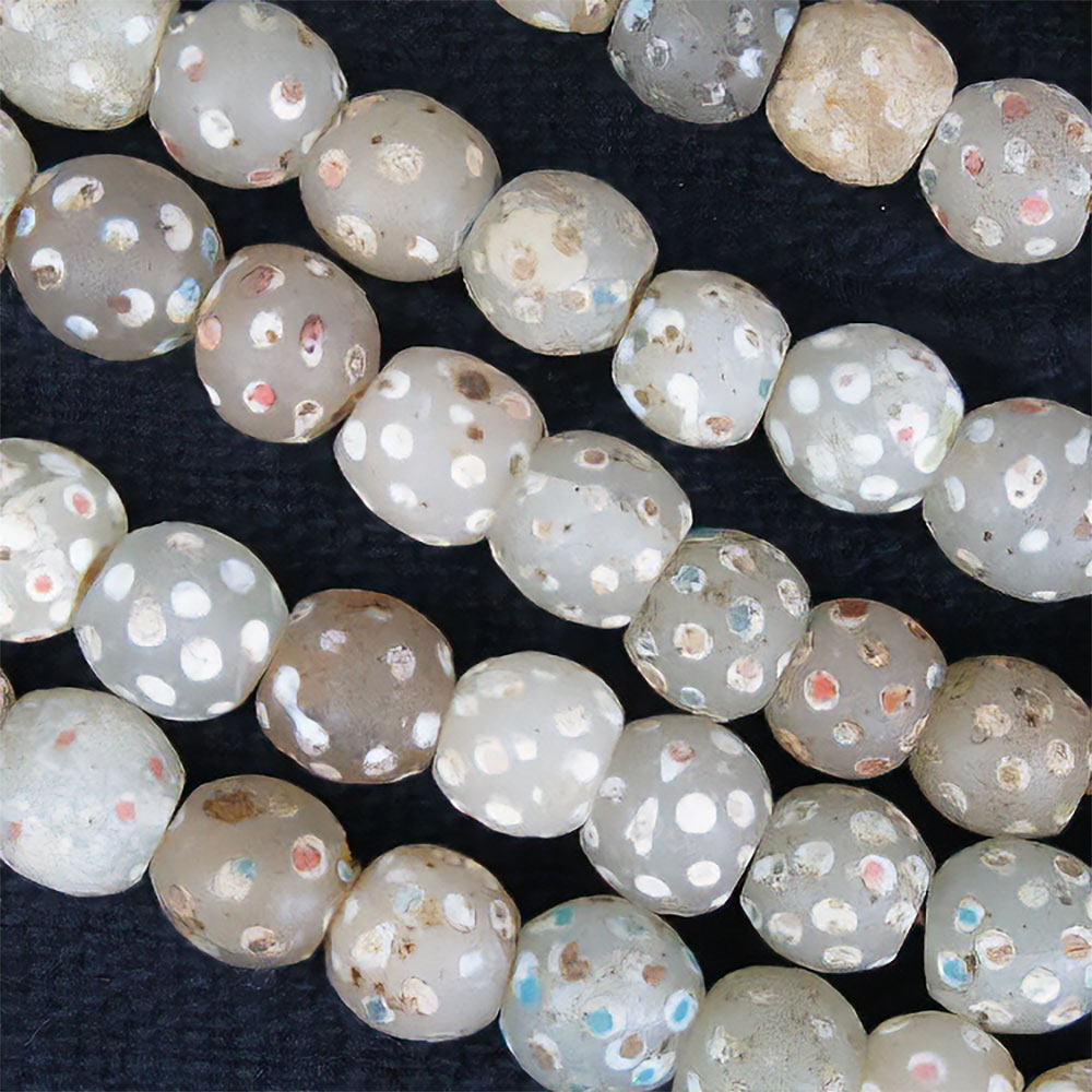 ジンマー黄色ビーズ(バラ) 一点物