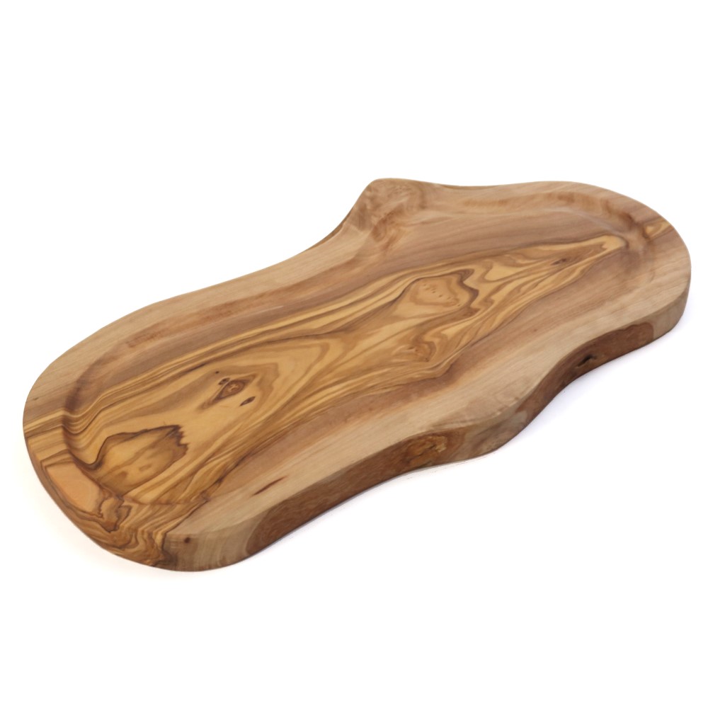 オリーブ木 カッティングボード 溝入り