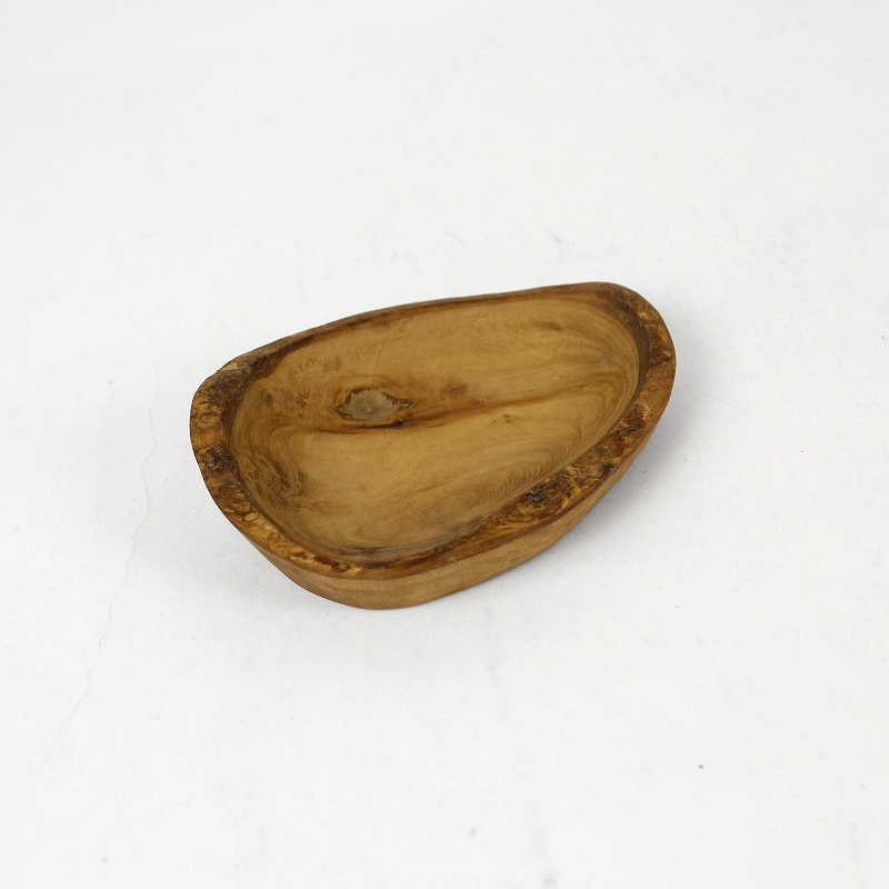 オリーブ木 バター浅皿 ナチュラル 小 12CM