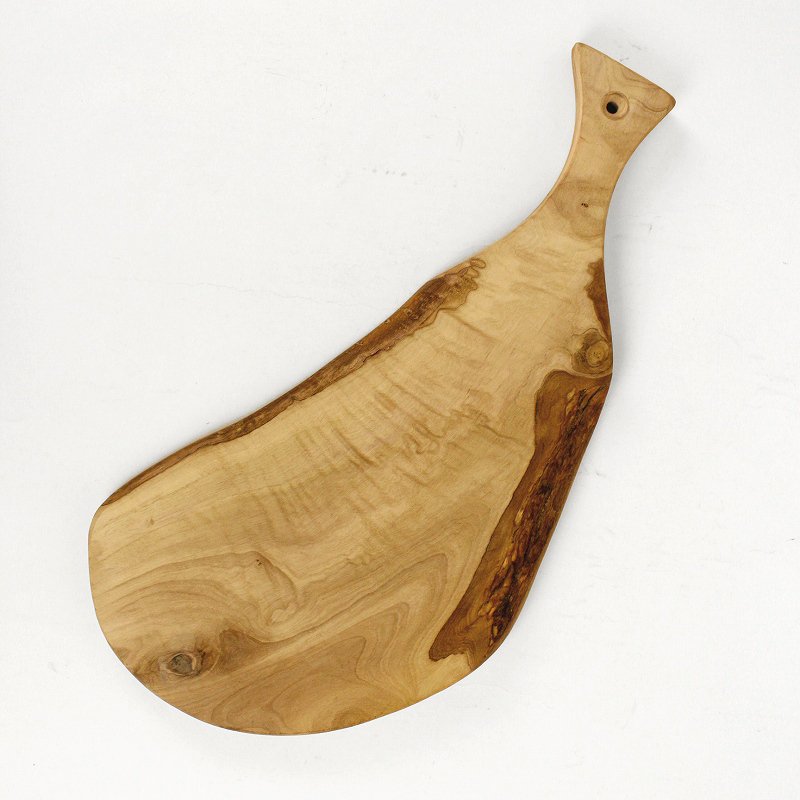 オリーブ木 まな板(カッティングボード) 持ち手付 40CM ナチュラル