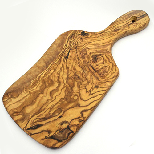 オリーブ木 まな板(カッティングボード) 持ち手付 38C