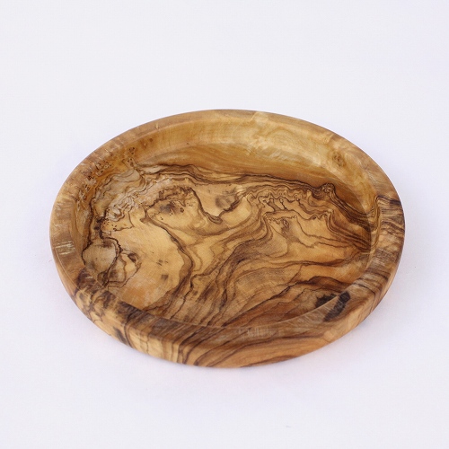 オリーブ木 円 浅皿 12CM