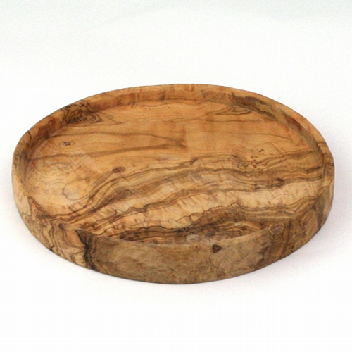 オリーブ木 円 浅皿 16CM