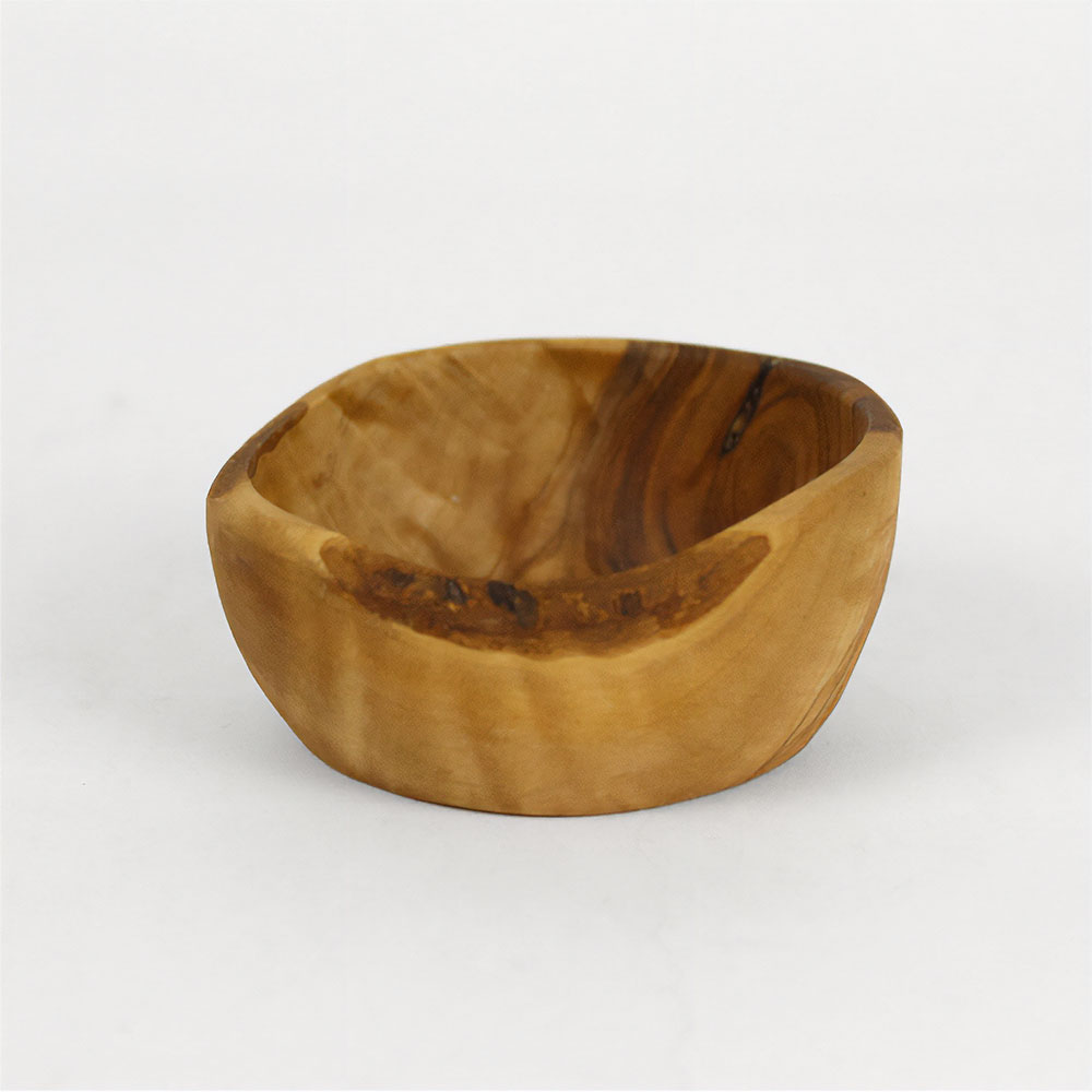 オリーブ木 ボウル ふちナチュラル 8cm