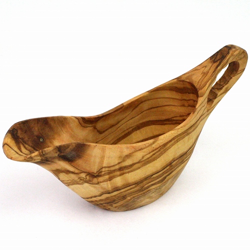 オリーブ木 オイル差し(グレービーボート)