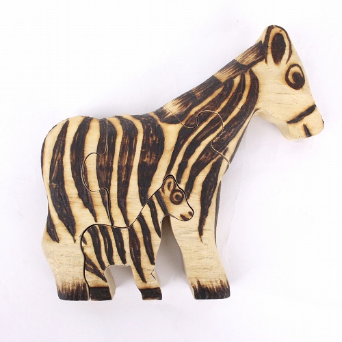 木製動物パズル シマウマ