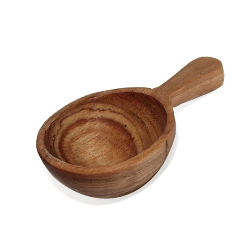 木製スプーン 丸 コーヒー/紅茶 オリーブの木