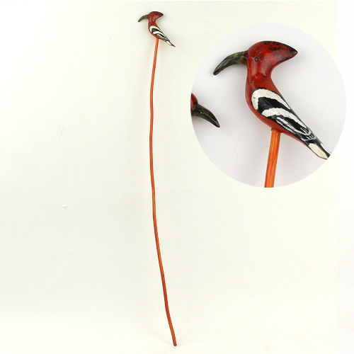 木製鳥ガーデンピック アフリカの鳥04