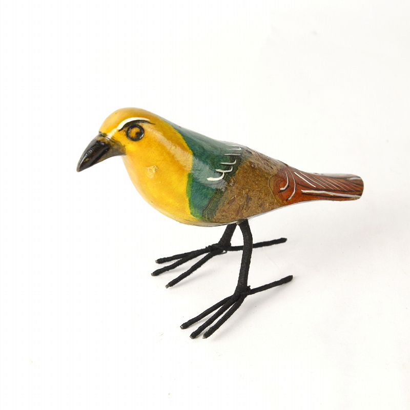 木製鳥 脚付きミニ アフリカの鳥02