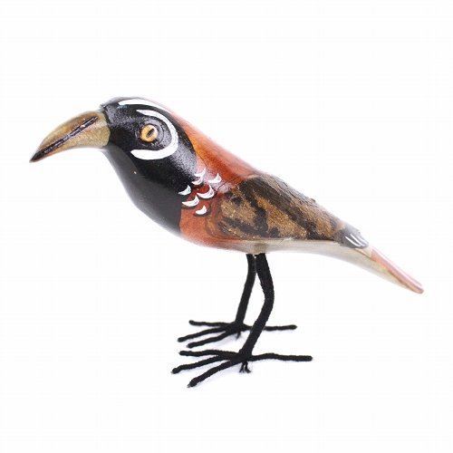 木製鳥 脚付きミニ アフリカの鳥03