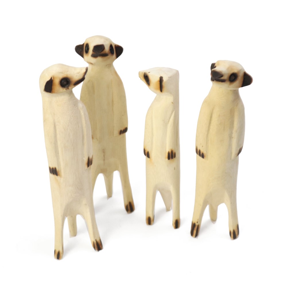 木彫動物 ミーアキャット ミニ