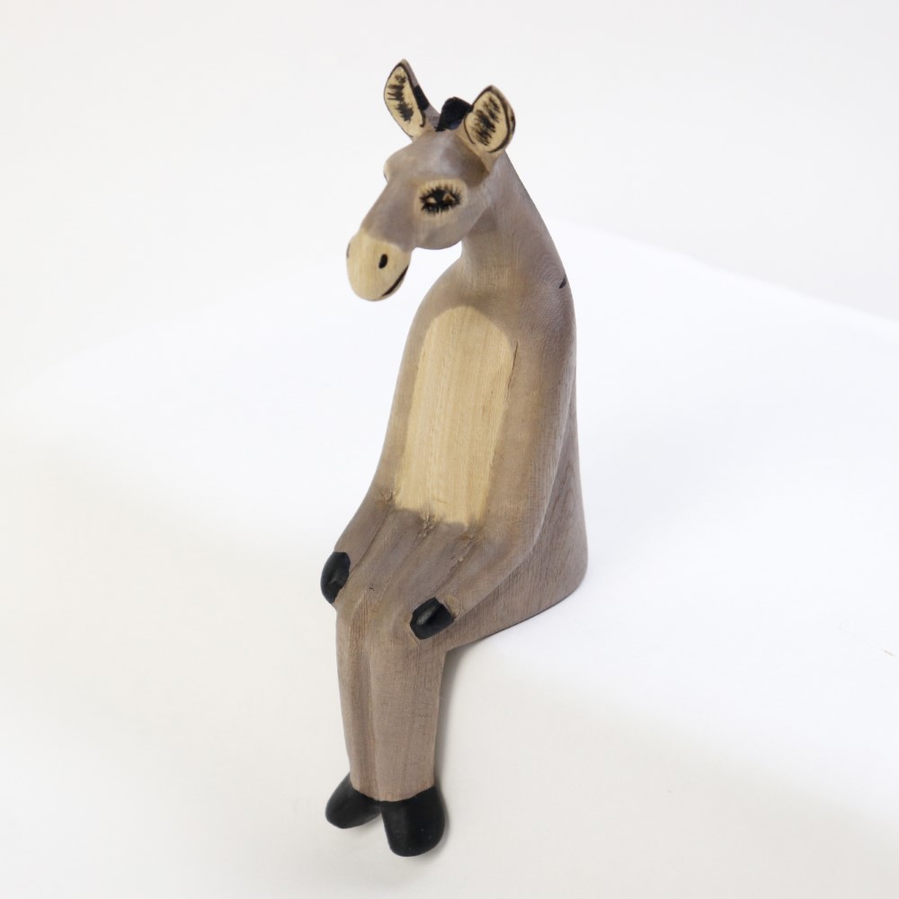 メル動物 すわり ロバ