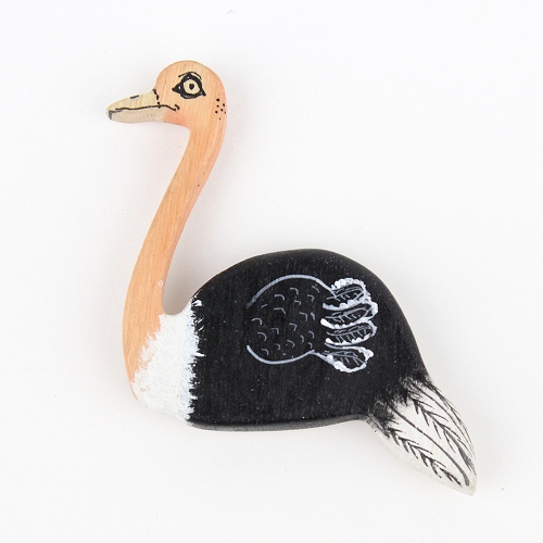 メル動物マグネット ダチョウ