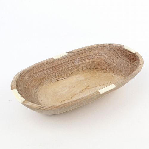 オリーブ牛骨ボウル 白 大 キベラフンディ