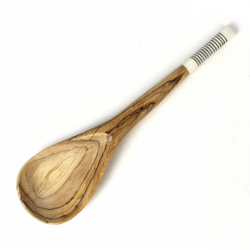 オリーブ牛骨サラダスプーン キベラフンディ ボーダー