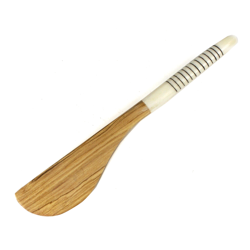 オリーブ牛骨バターナイフ キベラフンディ 小 ボーダー