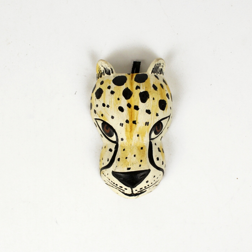 木の動物マスク 小 チーター
