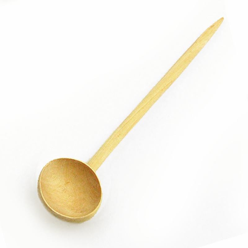 モロッコ木製(オレンジ)スプーン大　ナチュラル