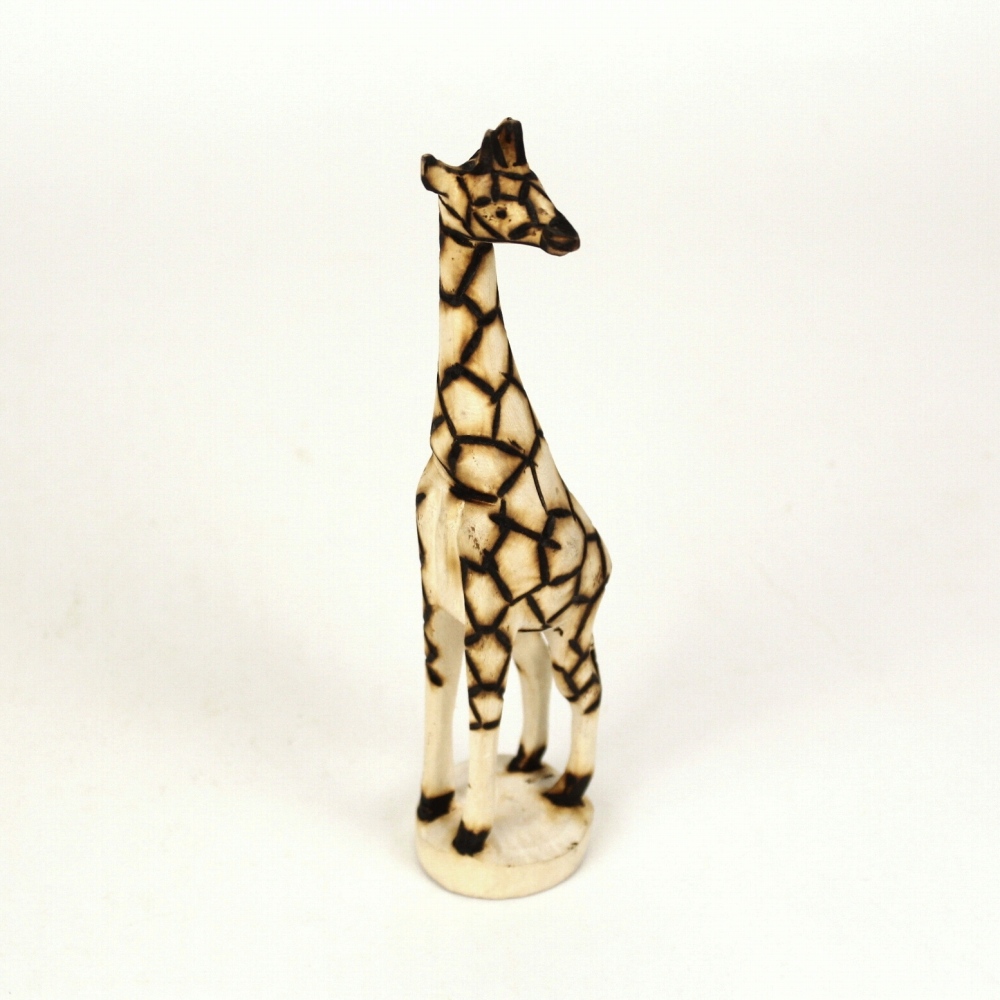 ジンバブエ木彫動物 キリン
