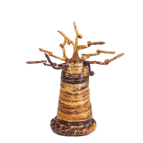 バナナ皮  バオバブ置物 4インチ