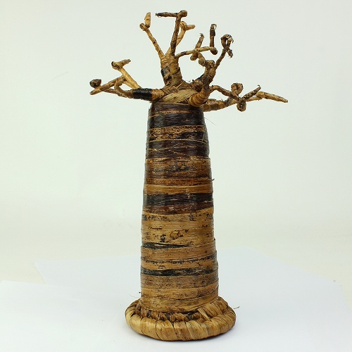 バナナ皮　バオバブ置物(10インチ)