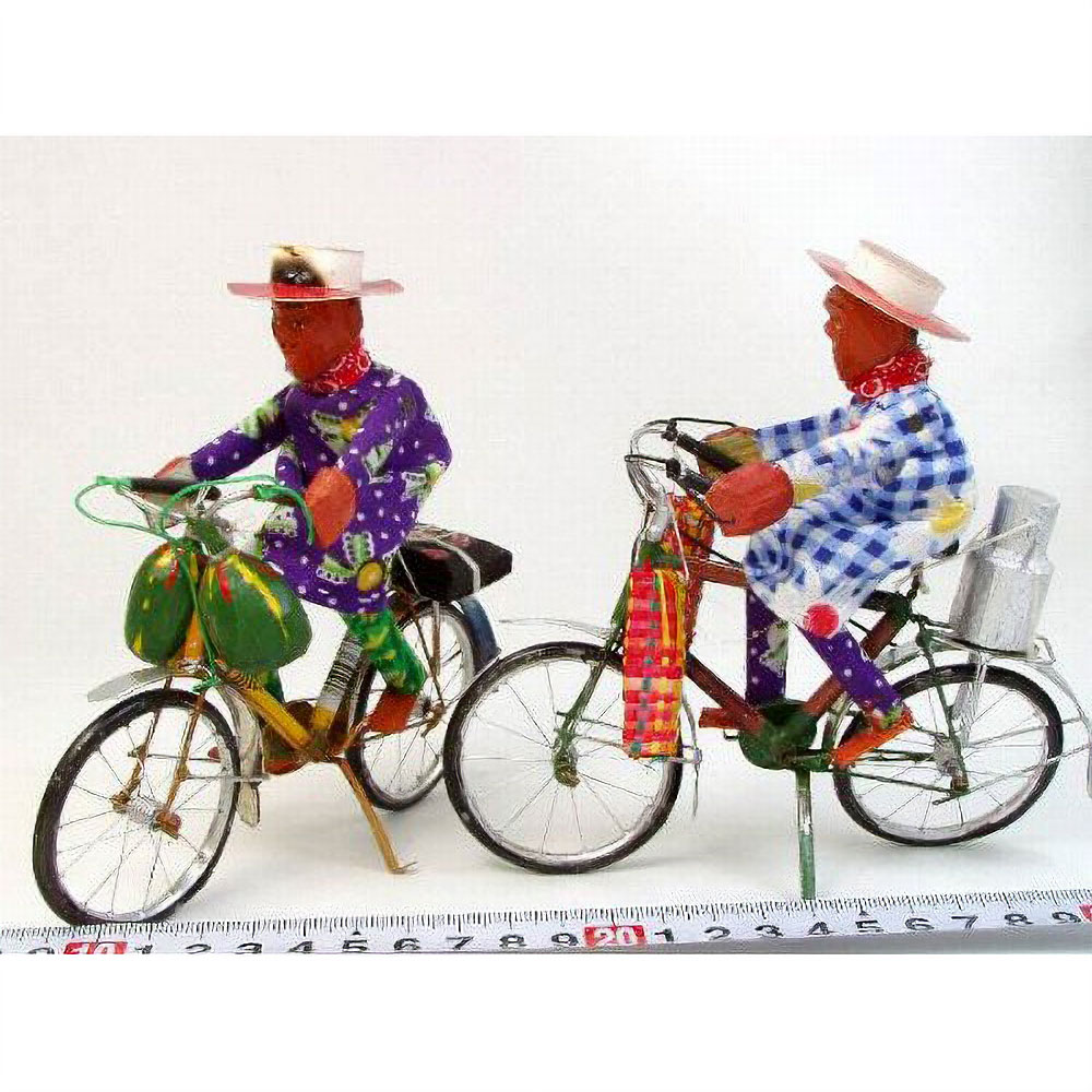 マダガスカル人形自転車