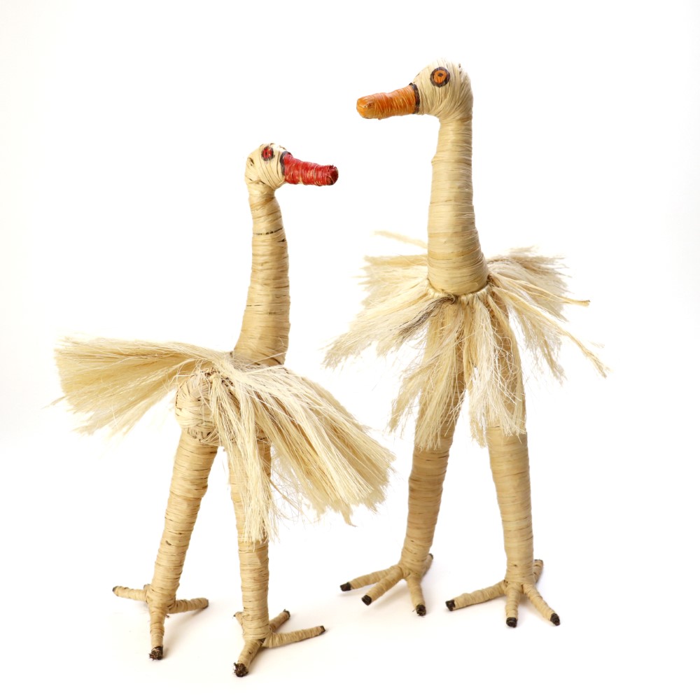 ラフィア+サイザルオーストリッチ 25CM