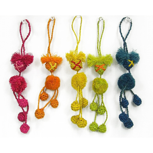 ラフィアポンポンマスコット(アソート)