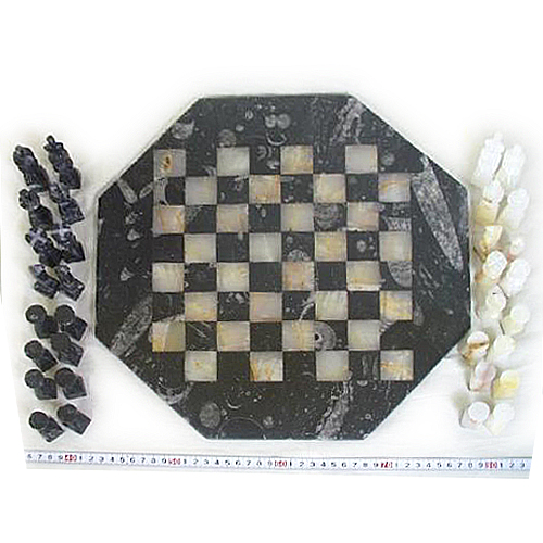 化石チェス 八角形 ASC02