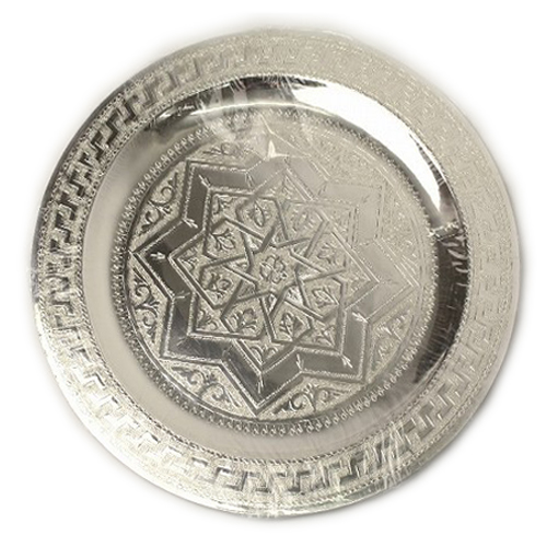 シルバープレート　径30cm(良)