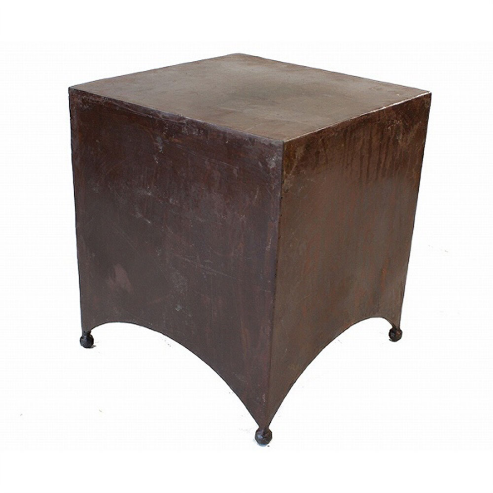 鉄製四角スツールテーブル【送料別】