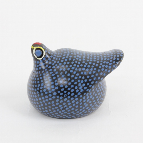 エチオピアクレイほろほろ鳥 S　青ドット