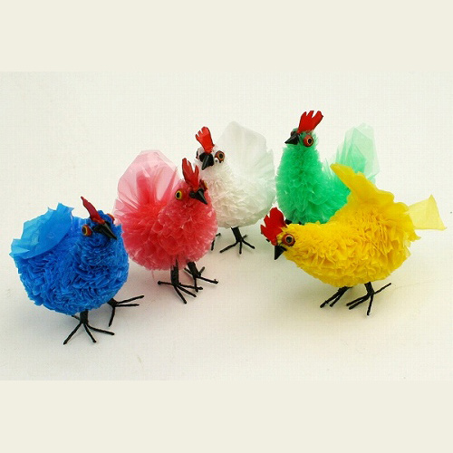 リサイクルビニールニワトリ極小