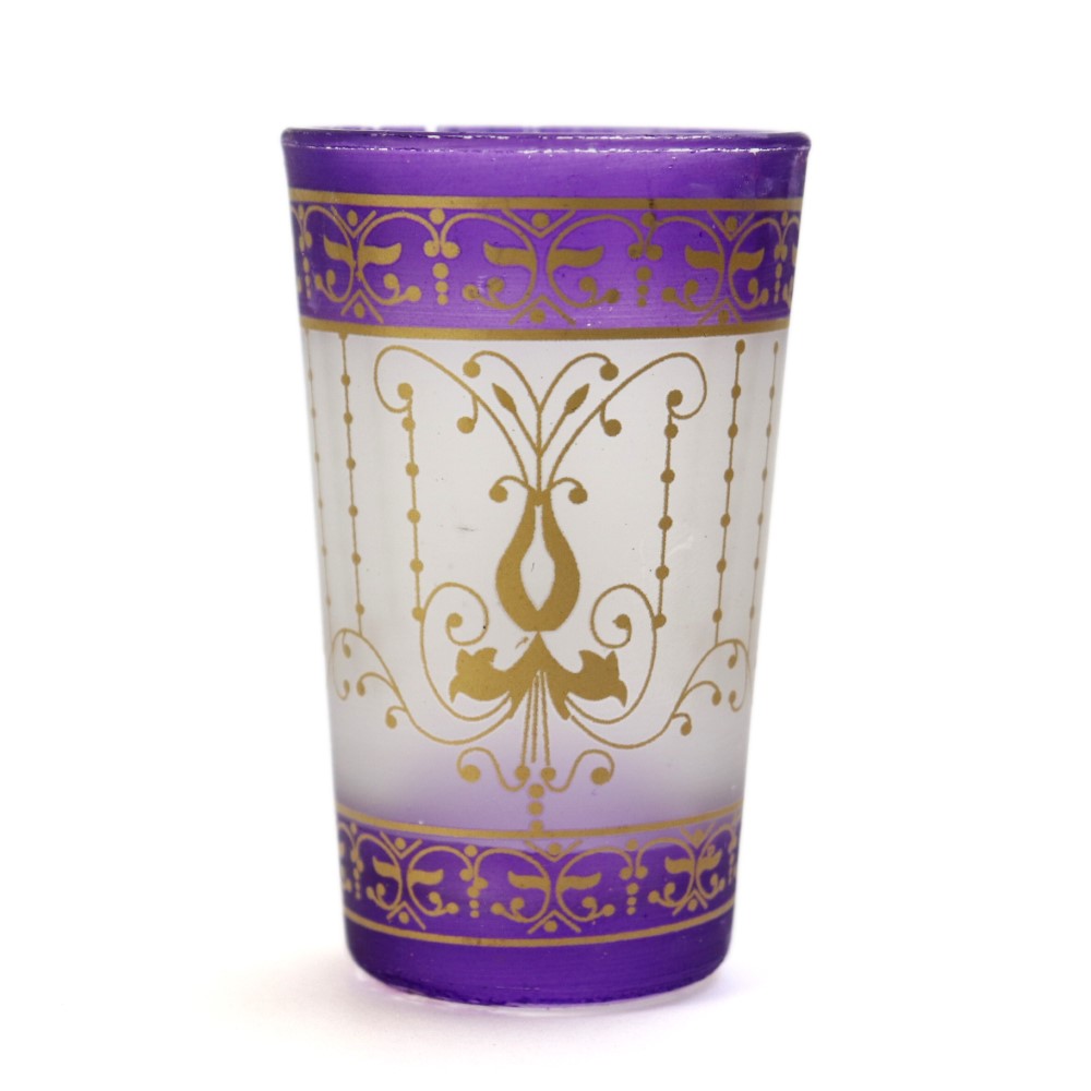 モロッコプリントグラス 68 ゴールド クリア