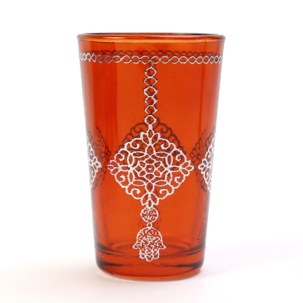 モロッコプリントグラス 71 シルバー オレンジ