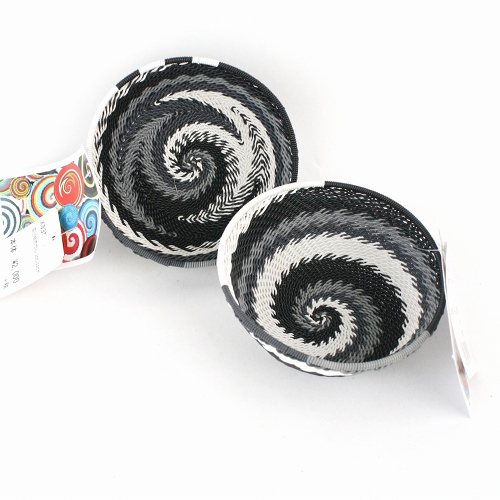 ズールー電話線ボウル 9-10CM 黒系