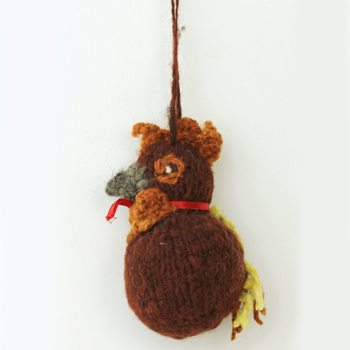 【SALE】ケナナニッターズ クリスマス動物オーナメント だるまニワトリ @1300→500円