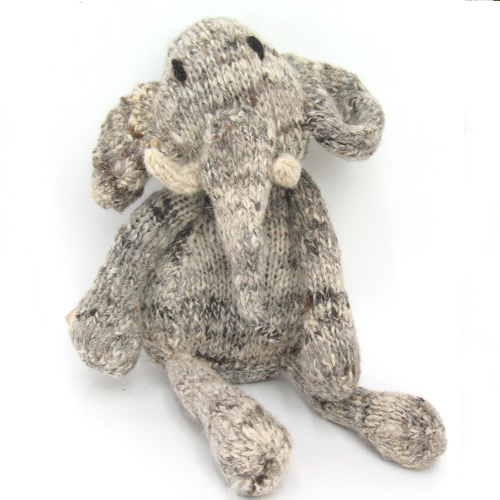 ケナナKENANAKNITTERSウールおすわり動物中ゾウ