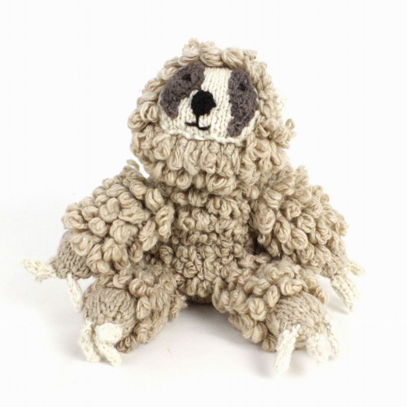 ケナナニッターズ ウールおすわり動物 ウィンストン なまけもの ベージュ