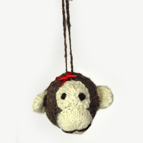 【SALE】ケナナニッターズ ウール動物オーナメントヘッド サル @1300→500円