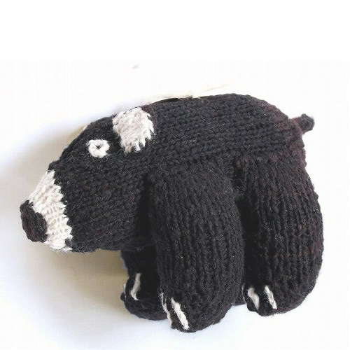 ケナナKENANA KNITTERS ウール動物 小 クマ 黒