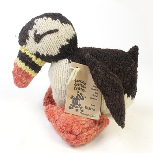 【SALE】ケナナニッターズ ウール動物 中 ツノメドリ(パフィン) @6000→4000円